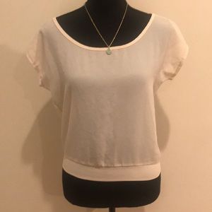 Colt Story cream top with open back - M